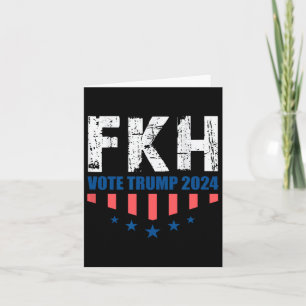 Cartão Fkh Trump 2024 Foxtrot Kilo Hotel Engraçado