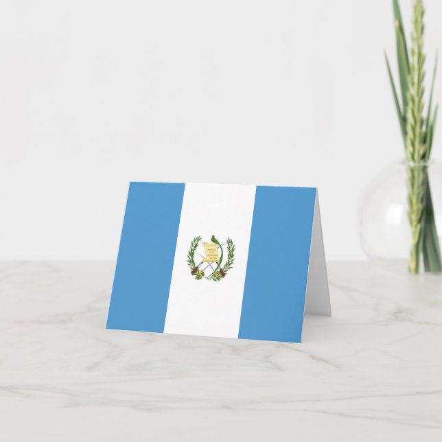 Cartão Flag da Guatemala (Guatemala) (Frente)