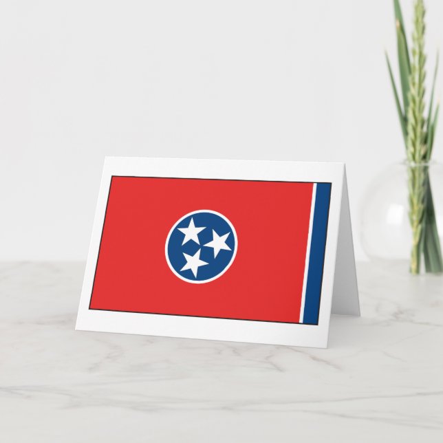 Cartão Flag do Tennessee (Frente)