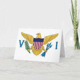 Cartão Flag of the United States Virgin Islands
