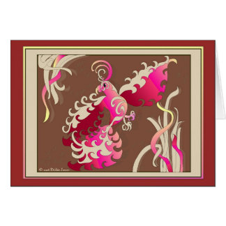 Cartão Flamenco aéreo por Debbie Jensen