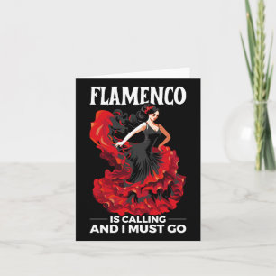 Cartão Flamenco Dançando Espanha de Dançarino Espanhol Fl