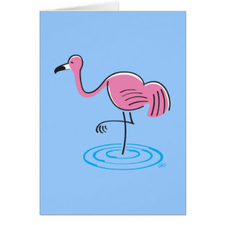 Cartão Flamingo