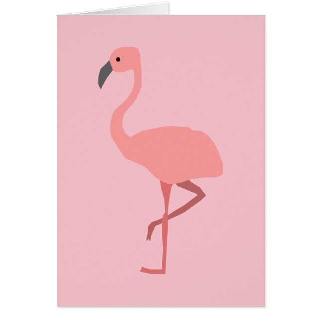 Cartão Flamingo (Frente)