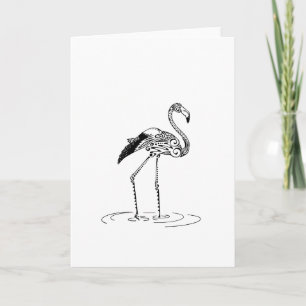 Cartão Flamingo Design