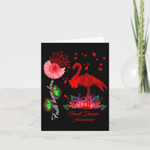 Cartão Flamingo Faith Esperava amar a consciência das doe