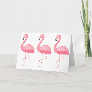 Cartão Flamingo Greeting Card
