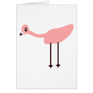 Cartão Flamingo Rosa