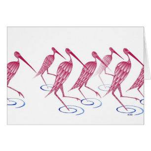 Cartão Flamingos
