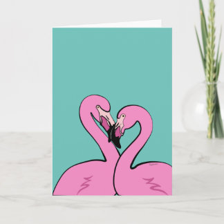 Cartão Flamingos Greeting Card