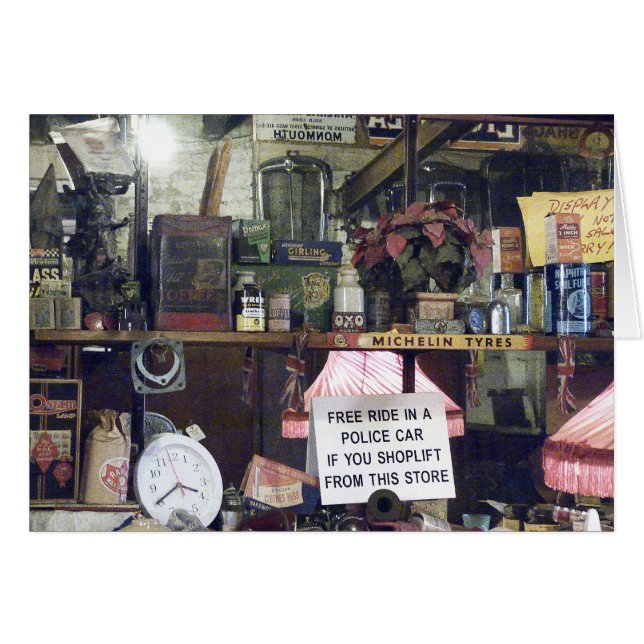 Cartão Flea Market Ainda-Life (Frente Horizontal)