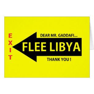 CARTÃO FLEE LIBYA