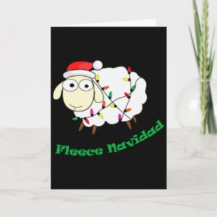 Cartão Fleece Navidad - Ovelha de Natal Manga Longa