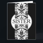 Cartão Fleur de Leis Lace Sister Birthday<br><div class="desc">Diga a sua irmã que ela é o sol da sua vida, o coração que bate com amor e calor. Ela encarna a beleza, a graça e o estilo, inspirando-vos com a sua presença amorosa e especial. Celebre-a com uma mensagem colorida que reflete a profundidade da sua apreciação e admiração...</div>