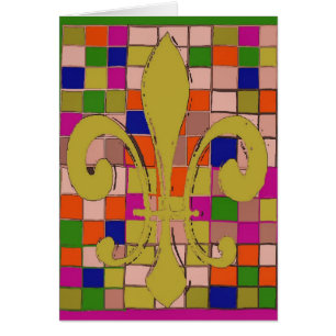 Cartão Fleur De Lis
