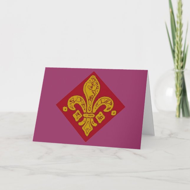 Cartão Fleur De Lis (Frente)