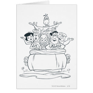 Cartão Flintstones Families1