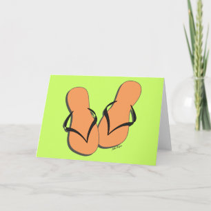 Cartão Flip Flop Notecard