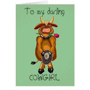 Cartão Flirty Cow
