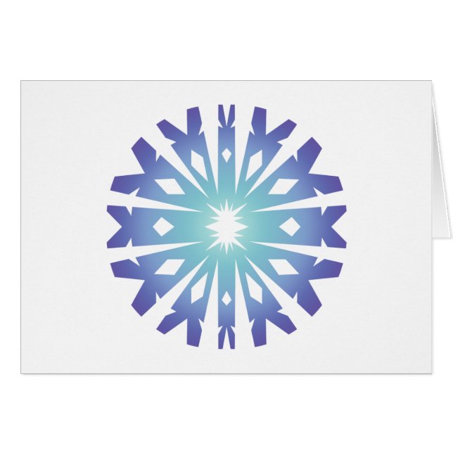 Cartão Floco azul VIII (Frente Horizontal)