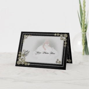 Cartão Floco da neve do diamante & foto do inverno do