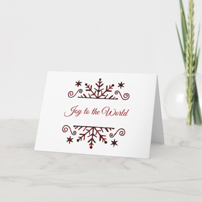 Cartão Floco de neve xadrez (Frente)