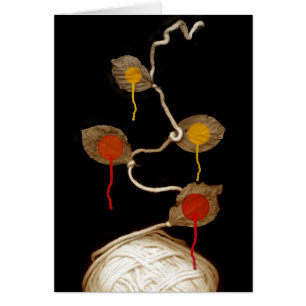 Cartão flor 2013 do fio