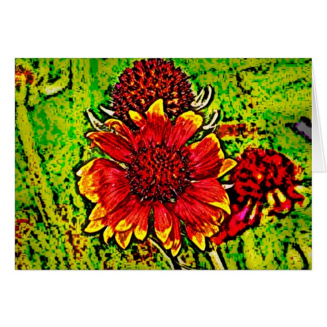 Cartão Flor 7 (Frente Horizontal)