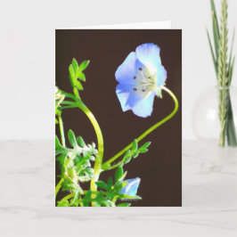 Cartão Flor Azul