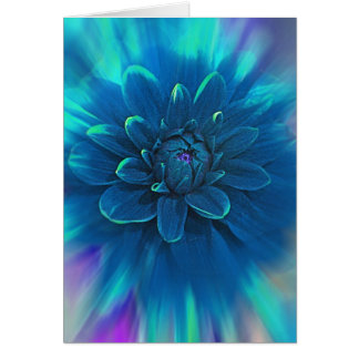 CARTÃO FLOR AZUL