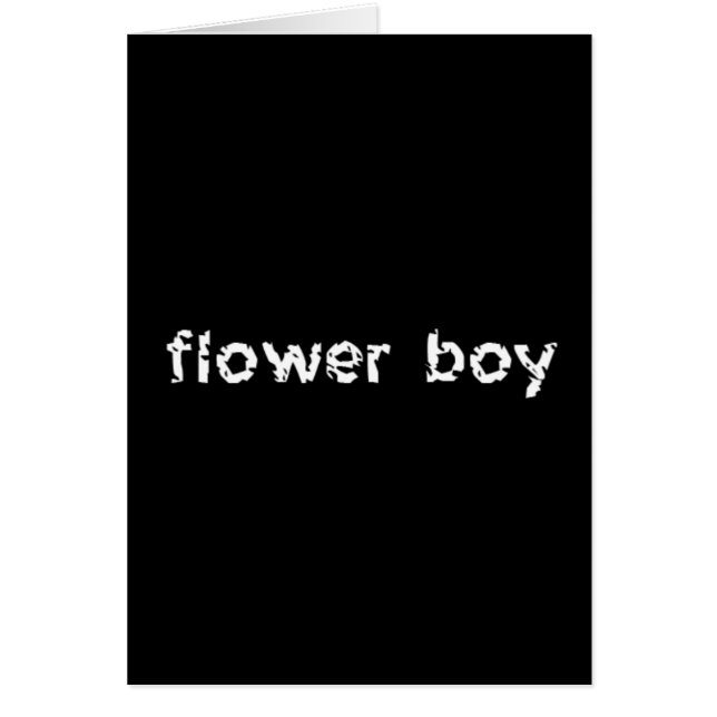 Cartão Flor Boy (Frente)