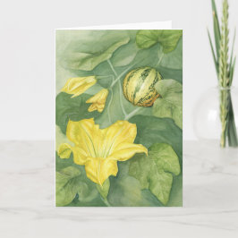 Cartão Flor da abóbora