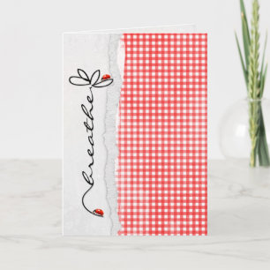 Cartão flor da amizade com insetos-dama