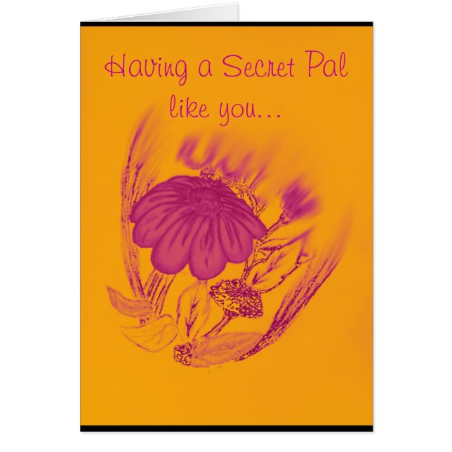 Cartão Flor da bênção (Frente)