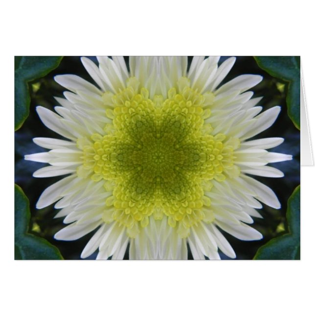 Cartão Flor da Esperança Mandala (Frente Horizontal)