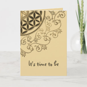 Cartão Flor Da Vida - Vintage Ornament Mandala 2