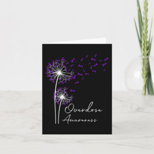 Cartão Flor Dandelion Faith Esperança Ama Sobredosagem Ro