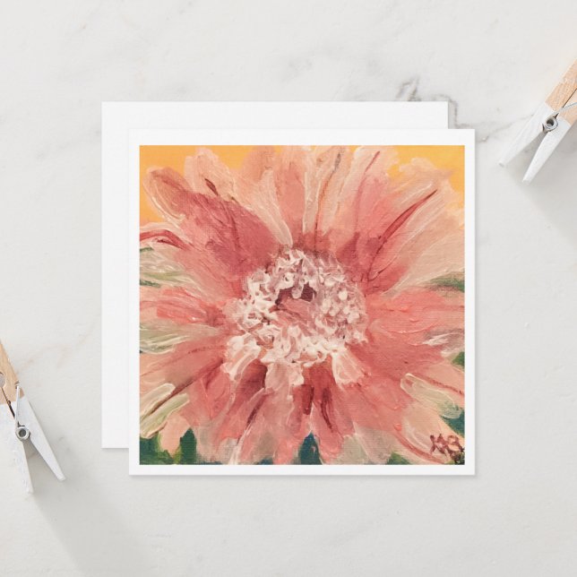 Cartão Flor de Cacto (Frente/Verso In Situ)