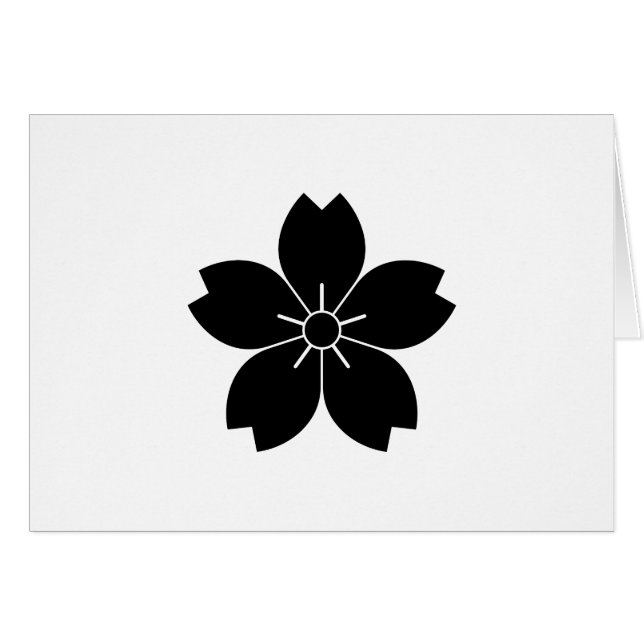 Cartão Flor de cereja selvagem (Frente Horizontal)