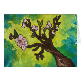 Cartão Flor de cerejeira