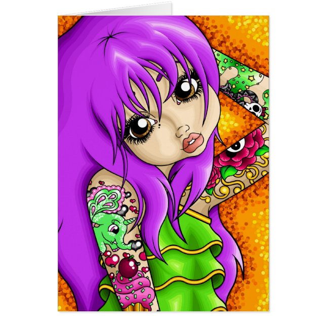 Cartão Flor de cerejeira (Frente)