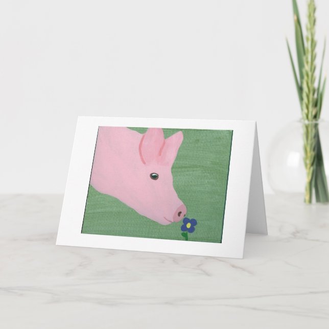 Cartão Flor de cheiro do porco (Frente)