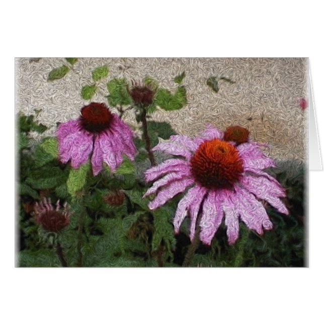 Cartão flor de cone (Frente Horizontal)