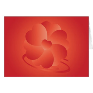 Cartão Flor de corações