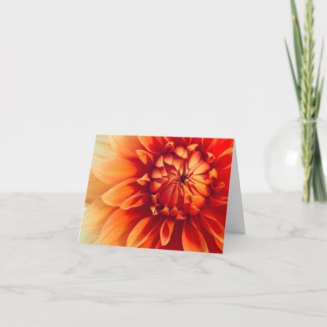 Cartão Flor de Dalia (Oculto) (Frente)