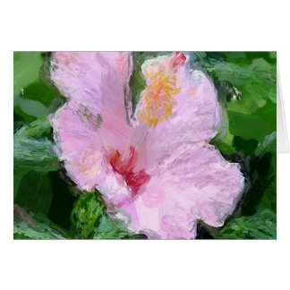 Cartão Flor de Hibiscus Rosa