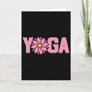 Cartão Flor de Lótus de Yoga Minimalista Simples