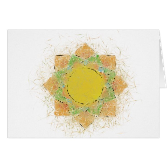 Cartão Flor de lótus etéreo (Frente Horizontal)