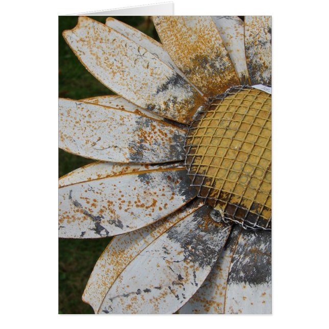 Cartão Flor de metal (Frente)