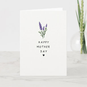 Cartão Flor de Roxo Baço